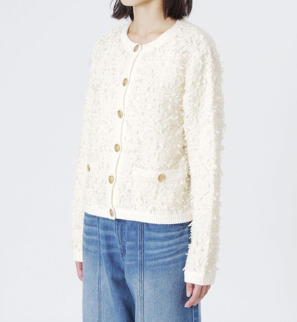  「ツイードコンビカーディガン」|ニット・セーター|