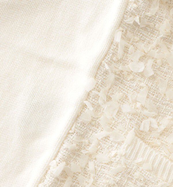  「ツイードコンビカーディガン」|ニット・セーター|