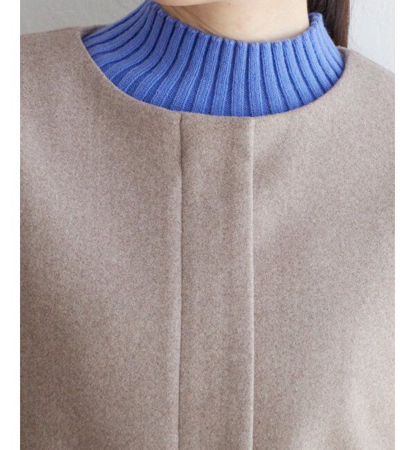 IKKA LOUNGE「ウールライクフード取り外しコート」|その他|