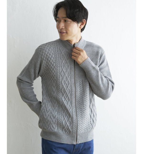 ikka「ジャガードドライバーズニット」|その他|