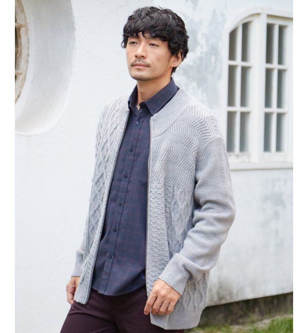 ikka「ジャカードドライバーズニット」|その他|