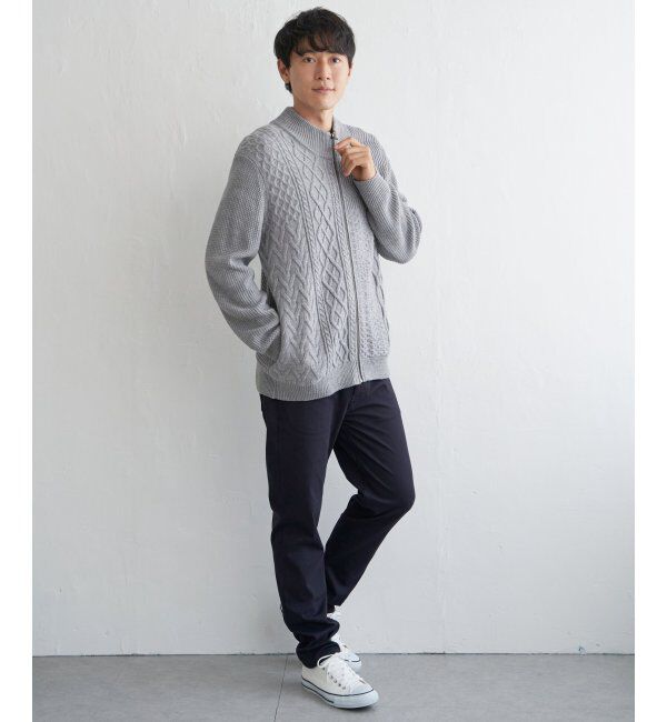 ikka「ジャカードドライバーズニット」|その他|