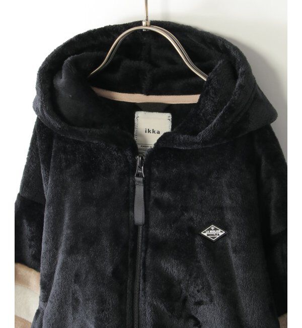 ikka kids「ファーフリース袖切り替えパーカー（110~160cm）」|その他|