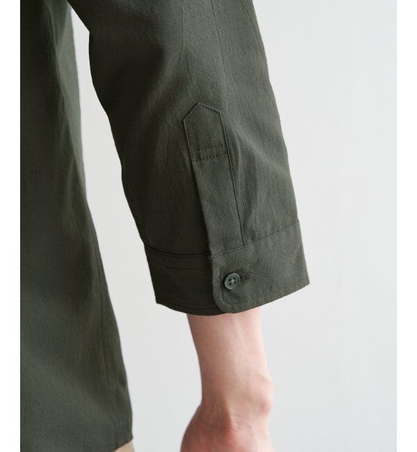 ikka「7.5分袖ドライタッチシャツ」|シャツ・ブラウス|