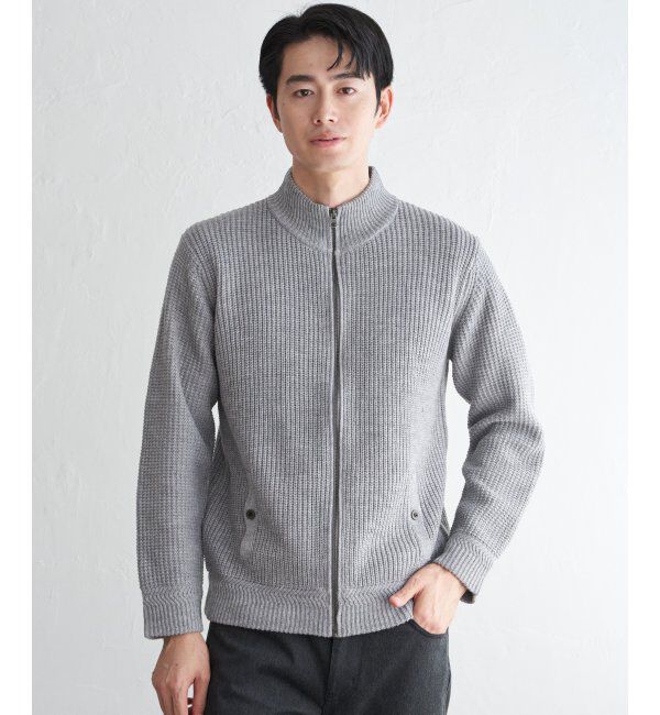 ikka「スタンドジップニットブルゾン」|その他|