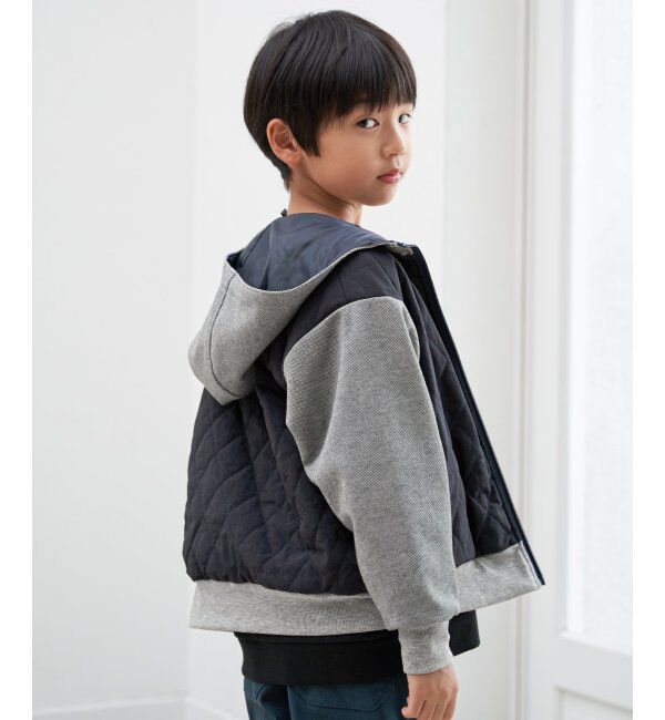 ikka kids「【親子コーデ】コンビブロックスジップパーカ（110~160cm）」|その他|