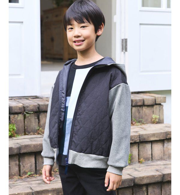 ikka kids「【親子コーデ】コンビブロックスジップパーカ（110~160cm）」|その他|