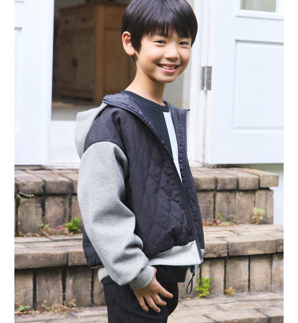 ikka kids「【親子コーデ】コンビブロックスジップパーカ（110~160cm）」|その他|
