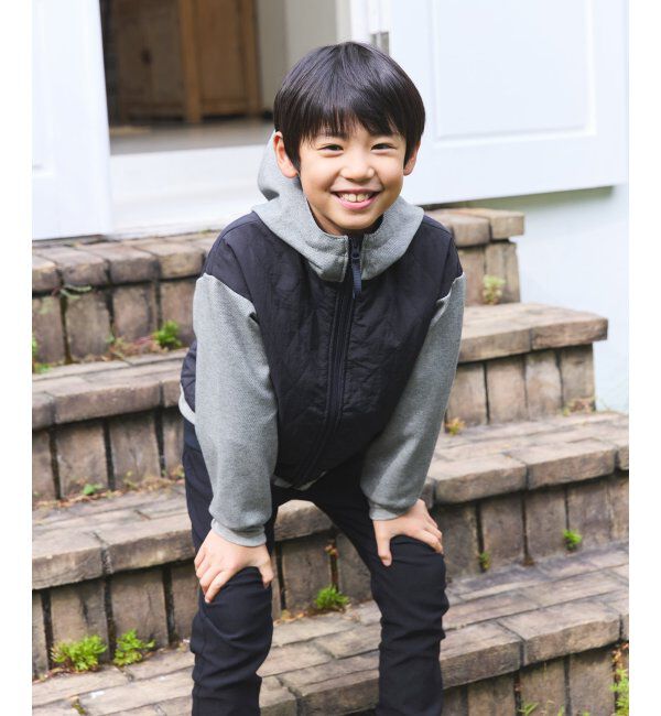 ikka kids「【親子コーデ】コンビブロックスジップパーカ（110~160cm）」|その他|