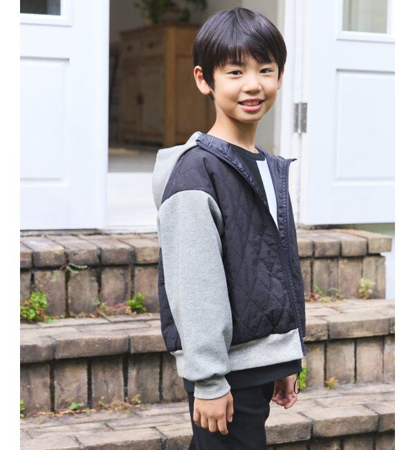 ikka kids「【親子コーデ】コンビブロックスジップパーカ（110~160cm）」|その他|