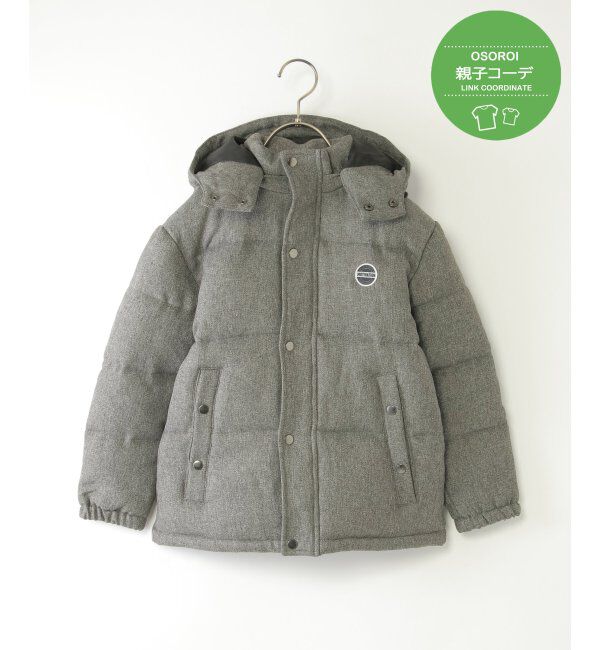 ikka kids「【親子おそろい】ツイードライク中綿ブルゾン（110~160cm）」|その他|ミディアムグレー