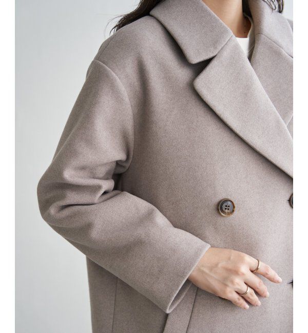 ikka「ウールライクストレッチテーラーコート」|その他|