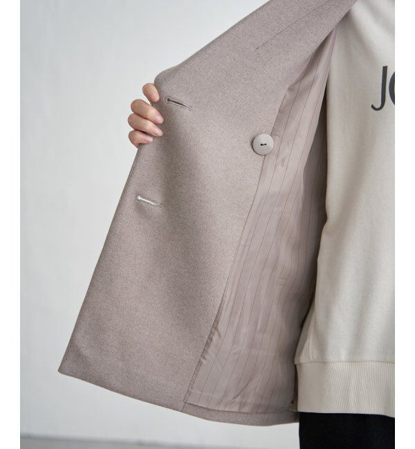 ikka「ウールライクストレッチテーラーコート」|その他|