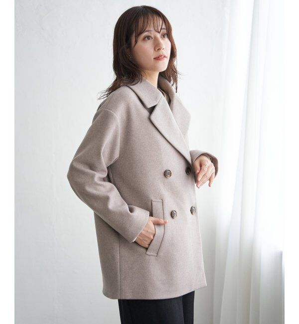 ikka「ウールライクストレッチテーラーコート」|その他|