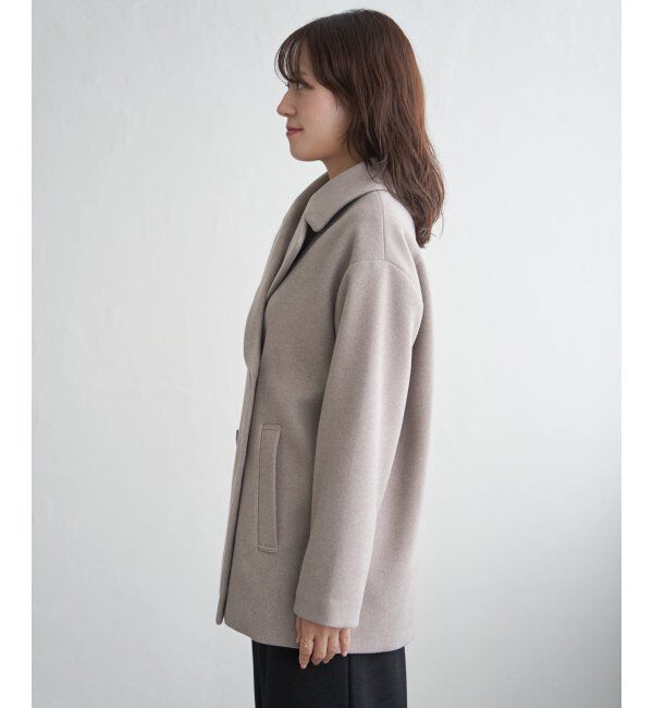 ikka「ウールライクストレッチテーラーコート」|その他|