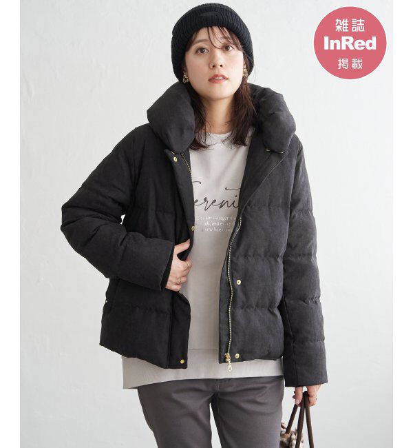 ikka「ホソコール２ＷＡＹアラエルダウンＪＫ」|その他|ブラック