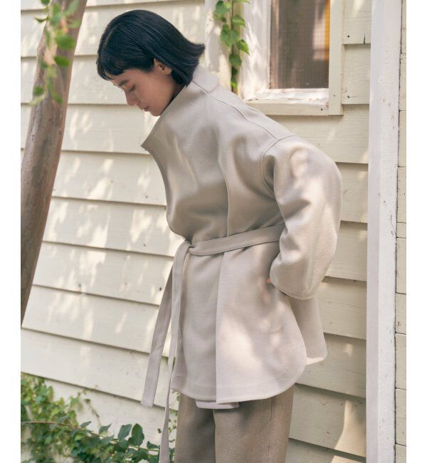 Lbc with Life「ジャージメルトントッパーコート」|その他|ベージュ