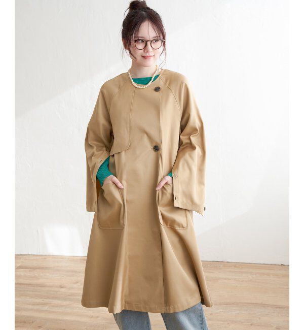 Lbc with Life「ノーカラーガンパッチゆるコート」|その他|