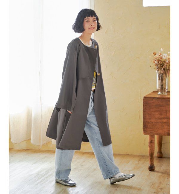 Lbc with Life「ノーカラーガンパッチゆるコート」|その他|