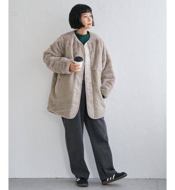 Lbc with Life「リバーシブルファーキルトコート」|その他|