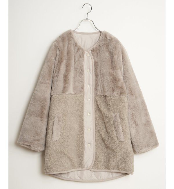 Lbc with Life「リバーシブルファーキルトコート」|その他|