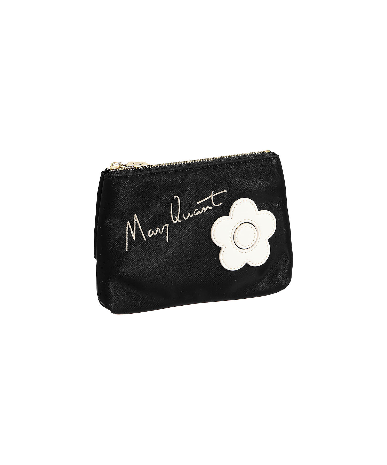 MARY QUANT「サインロゴデイジーパッチ 舟型ティッシュケース」|ポーチ|