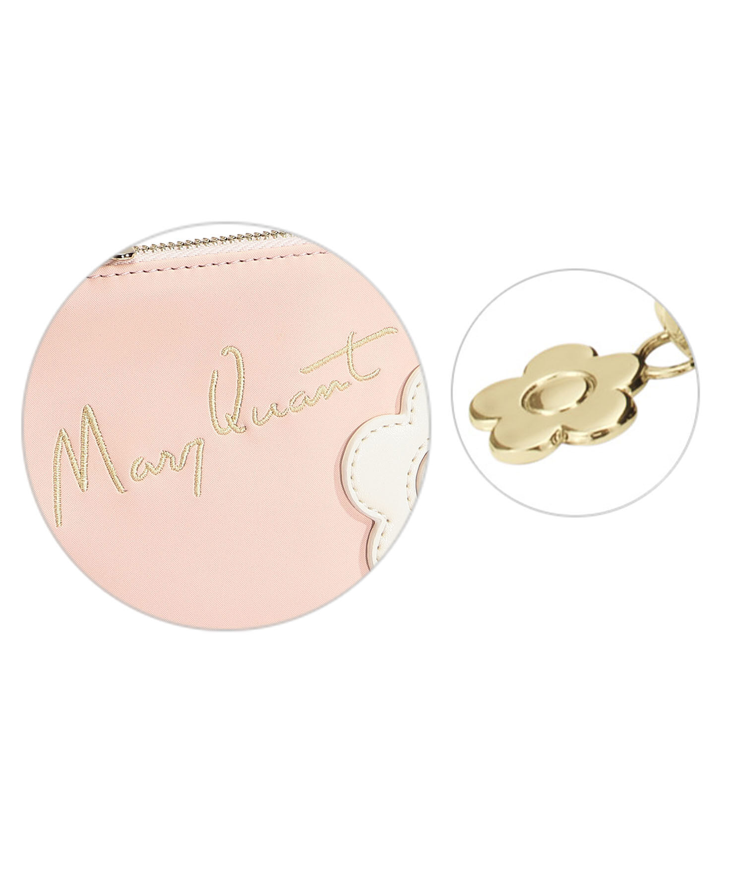 MARY QUANT「サインロゴデイジーパッチ 舟型ティッシュケース」|ポーチ|