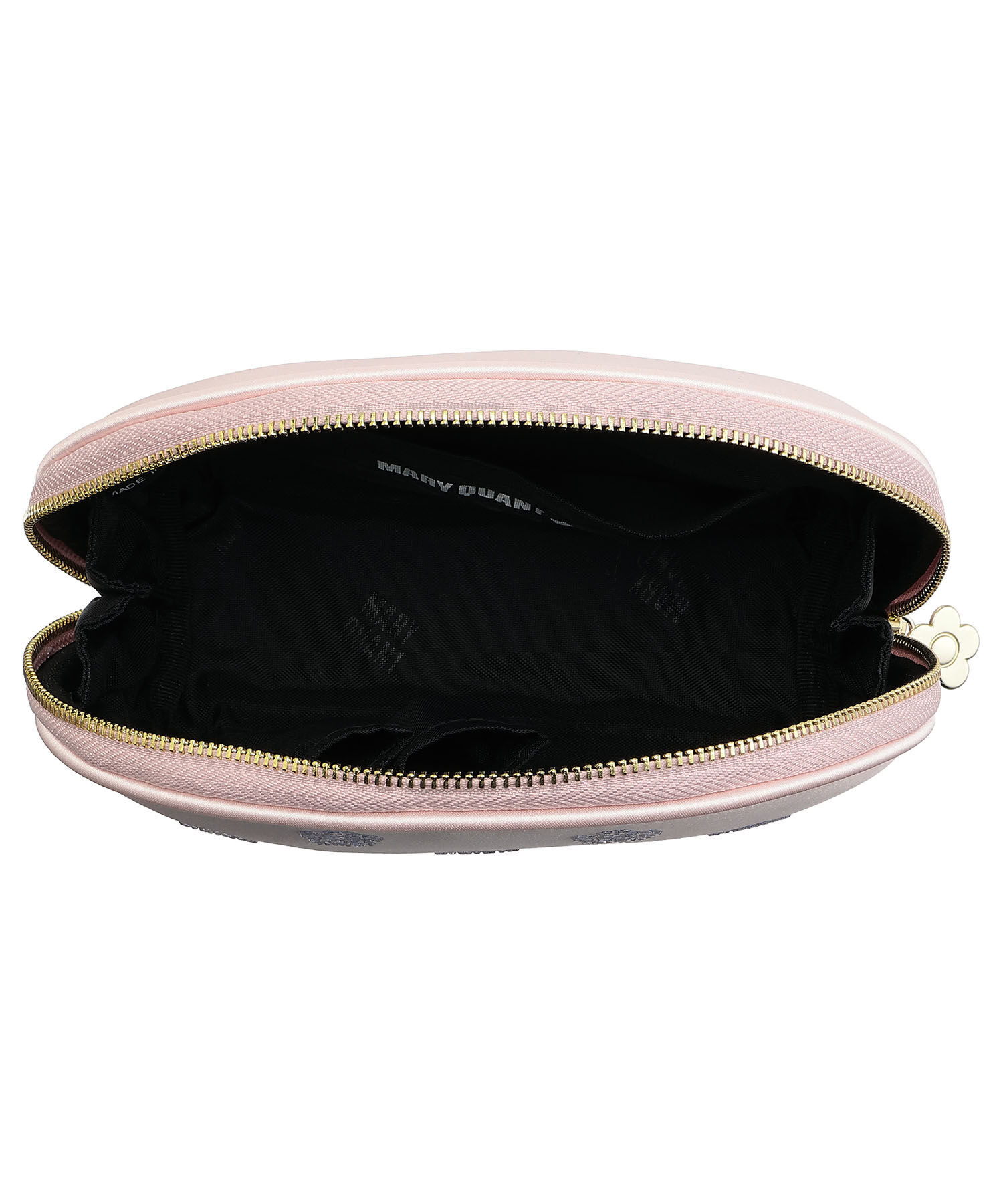 MARY QUANT「ビジューデイジーホットフィックス ラウンドポーチL」|ポーチ|
