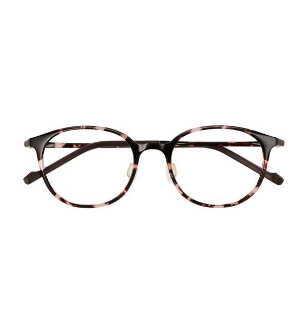  「MAQuillAGE(マキアージュ) コラボ｜ 血色感 メガネ | 中顔面短縮みえ メイク 大人可愛い レンズ交換券付」|メガネ|