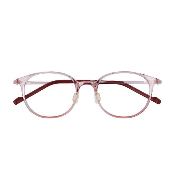  「MAQuillAGE(マキアージュ) コラボ｜ 血色感 メガネ | 中顔面短縮みえ メイク 大人可愛い レンズ交換券付」|メガネ|