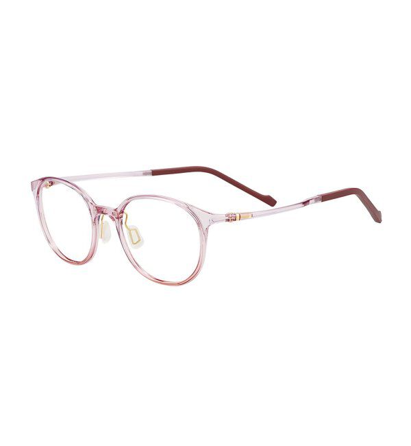  「MAQuillAGE(マキアージュ) コラボ｜ 血色感 メガネ | 中顔面短縮みえ メイク 大人可愛い レンズ交換券付」|メガネ|