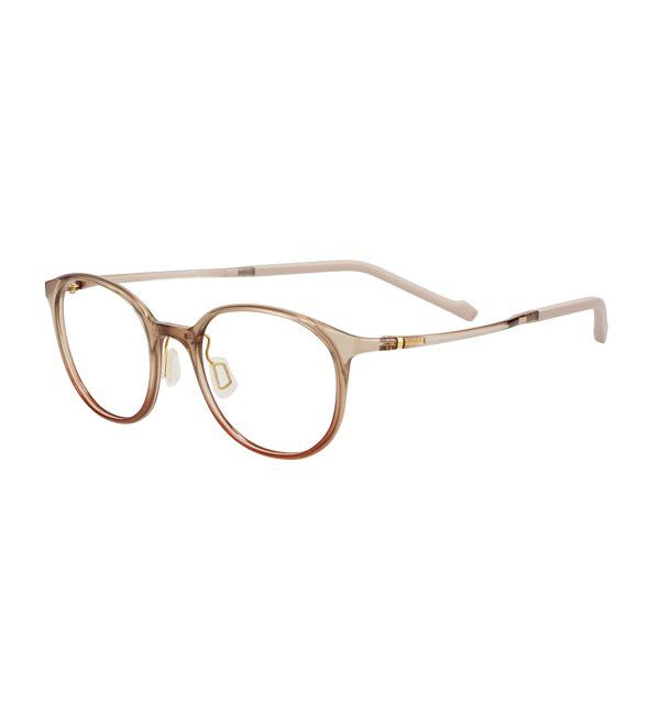  「MAQuillAGE(マキアージュ) コラボ｜ 血色感 メガネ | 中顔面短縮みえ メイク 大人可愛い レンズ交換券付」|メガネ|