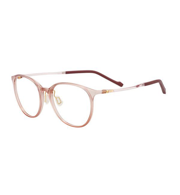  「MAQuillAGE(マキアージュ) コラボ｜ 血色感 メガネ | 中顔面短縮みえ メイク 大人可愛い レンズ交換券付」|メガネ|