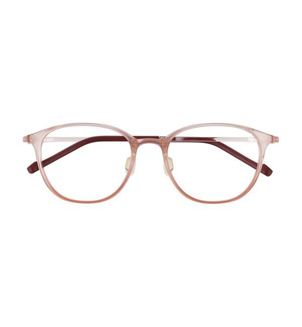  「MAQuillAGE(マキアージュ) コラボ｜ 血色感 メガネ | 中顔面短縮みえ メイク 大人可愛い レンズ交換券付」|メガネ|