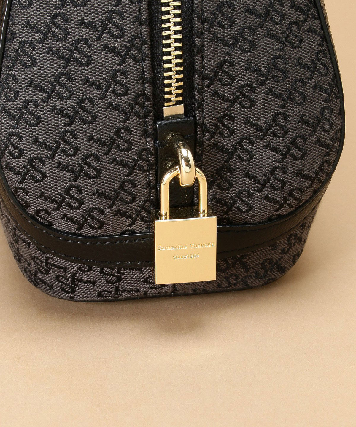 Samantha Thavasa「ST Jacquard トラペズミニヨン ボストンバッグ」|ハンドバッグ|