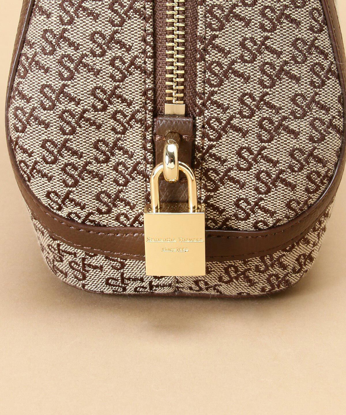 Samantha Thavasa「ST Jacquard トラペズミニヨン ボストンバッグ」|ハンドバッグ|