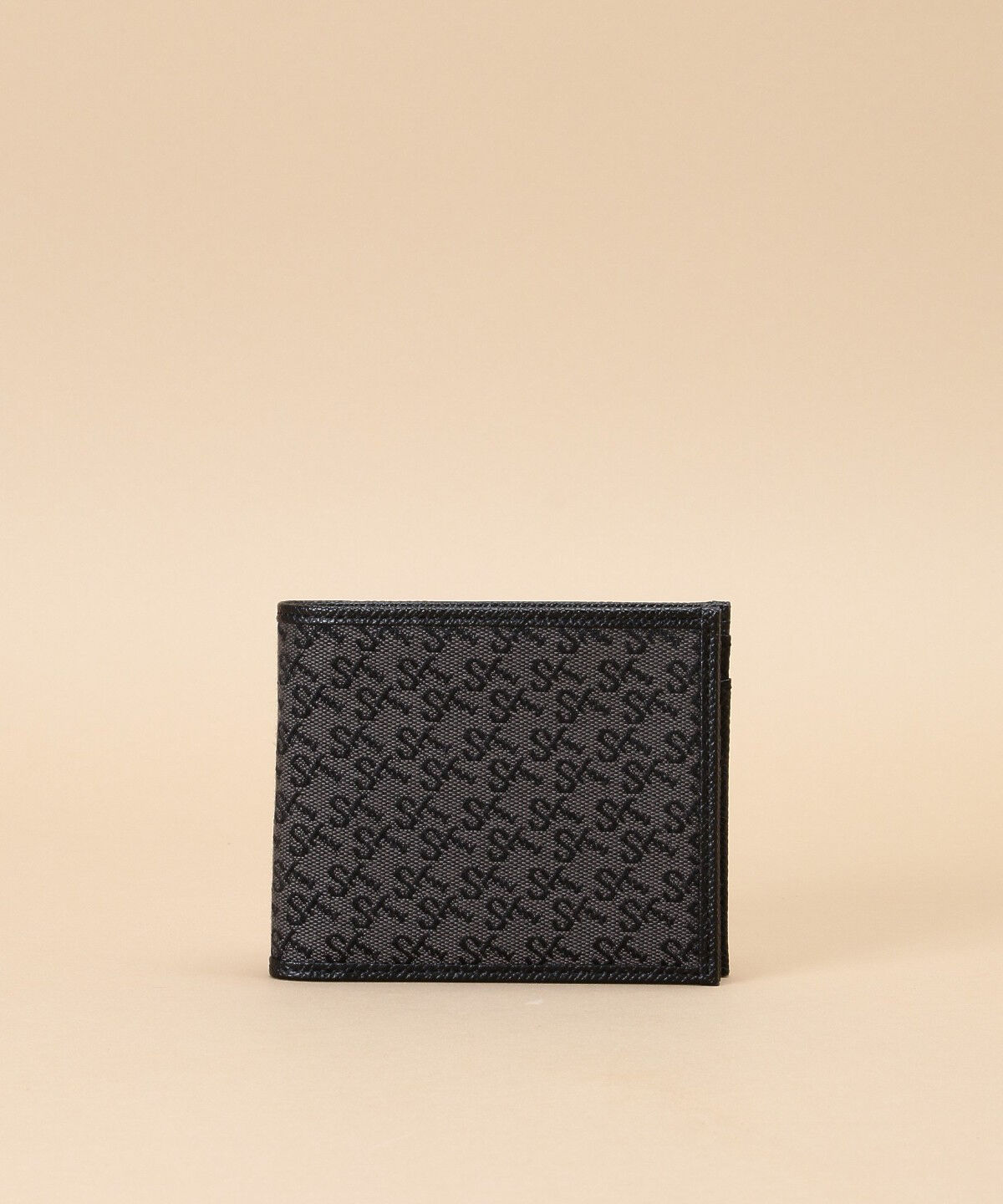 Samantha Thavasa「ST Jacquard 二つ折り財布」|財布|ブラック