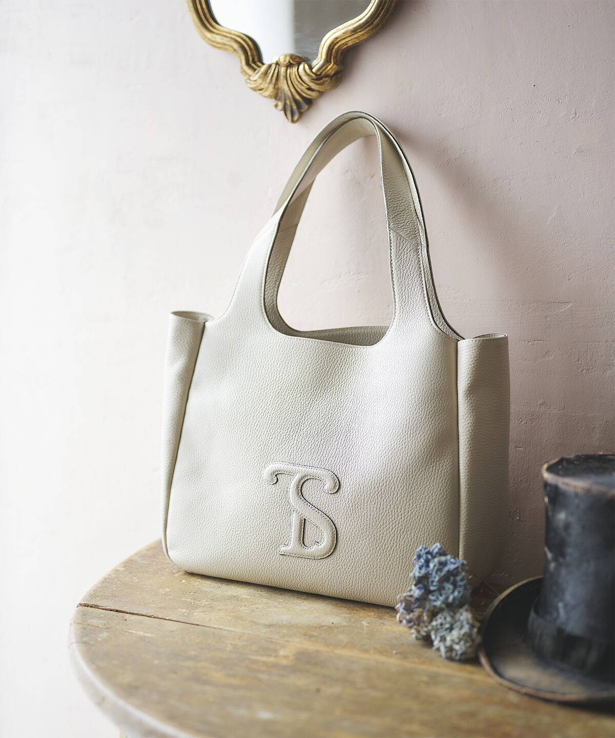 Samantha Thavasa「イタリアンシュリンクレザーバッグ 大サイズ」|ハンドバッグ|