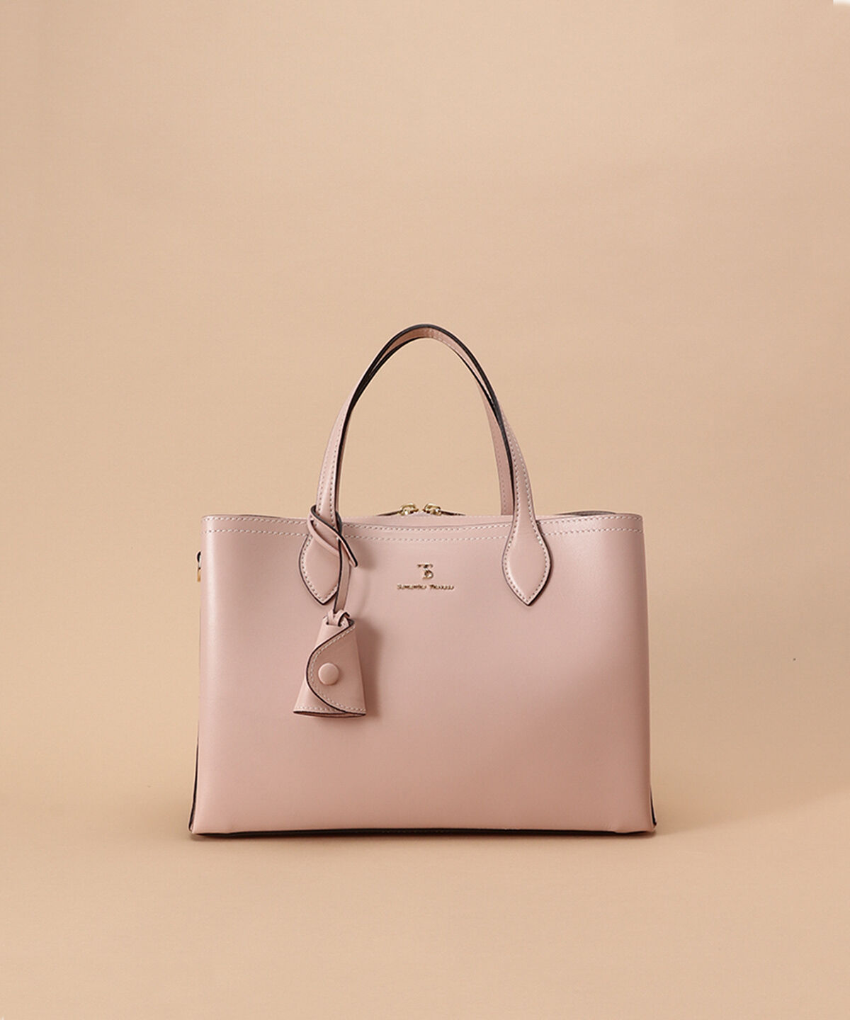 Samantha Thavasa「ウォータプルーフレザー ボックスハンドバッグ 大サイズ」|ハンドバッグ|ﾋﾟﾝｸﾍﾞｰｼﾞｭ