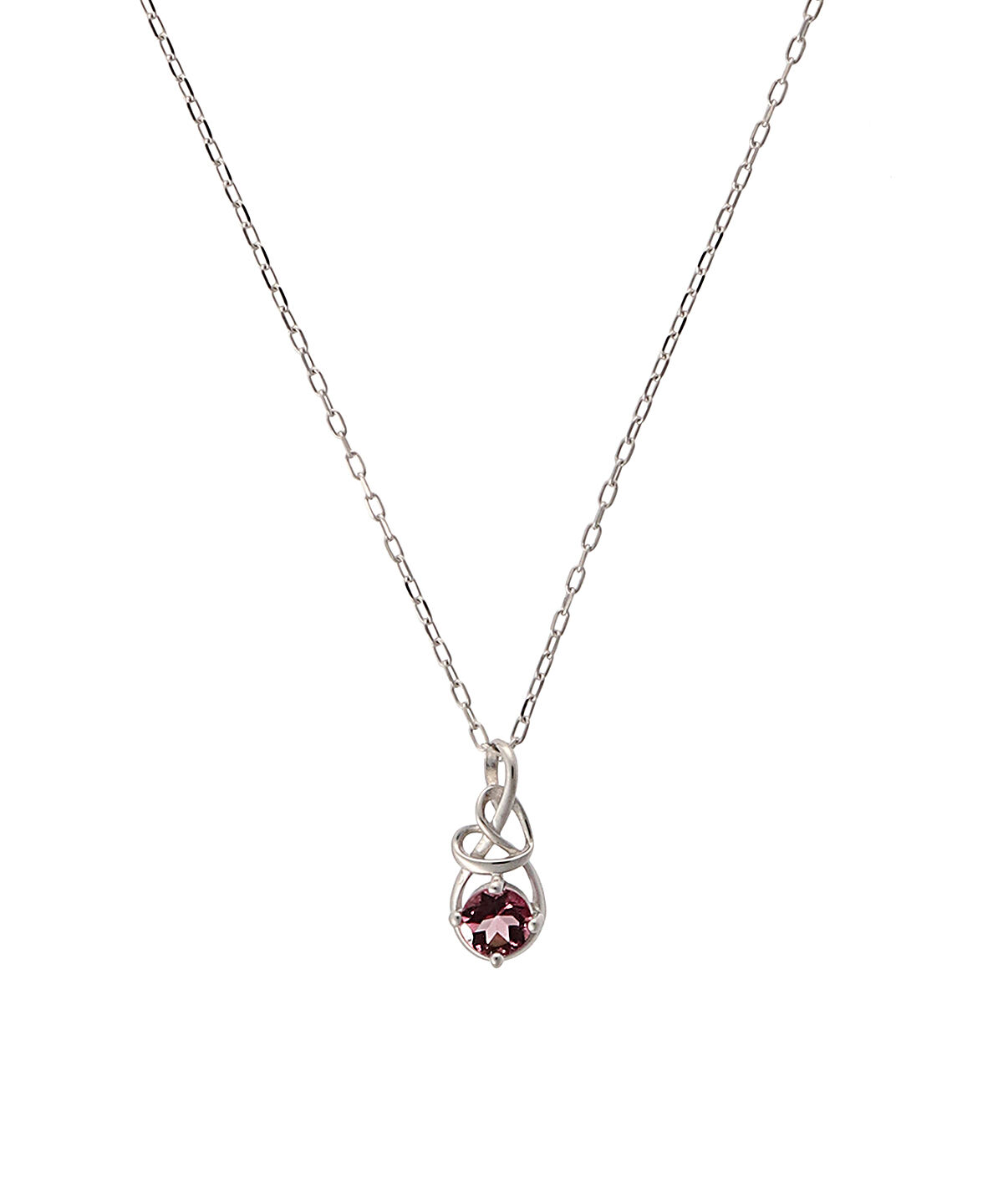 Samantha Tiara「K10 WG Infinity Love Knot バースデーストーンネックレス《10月 誕生石》」|ネックレス|K10 WG