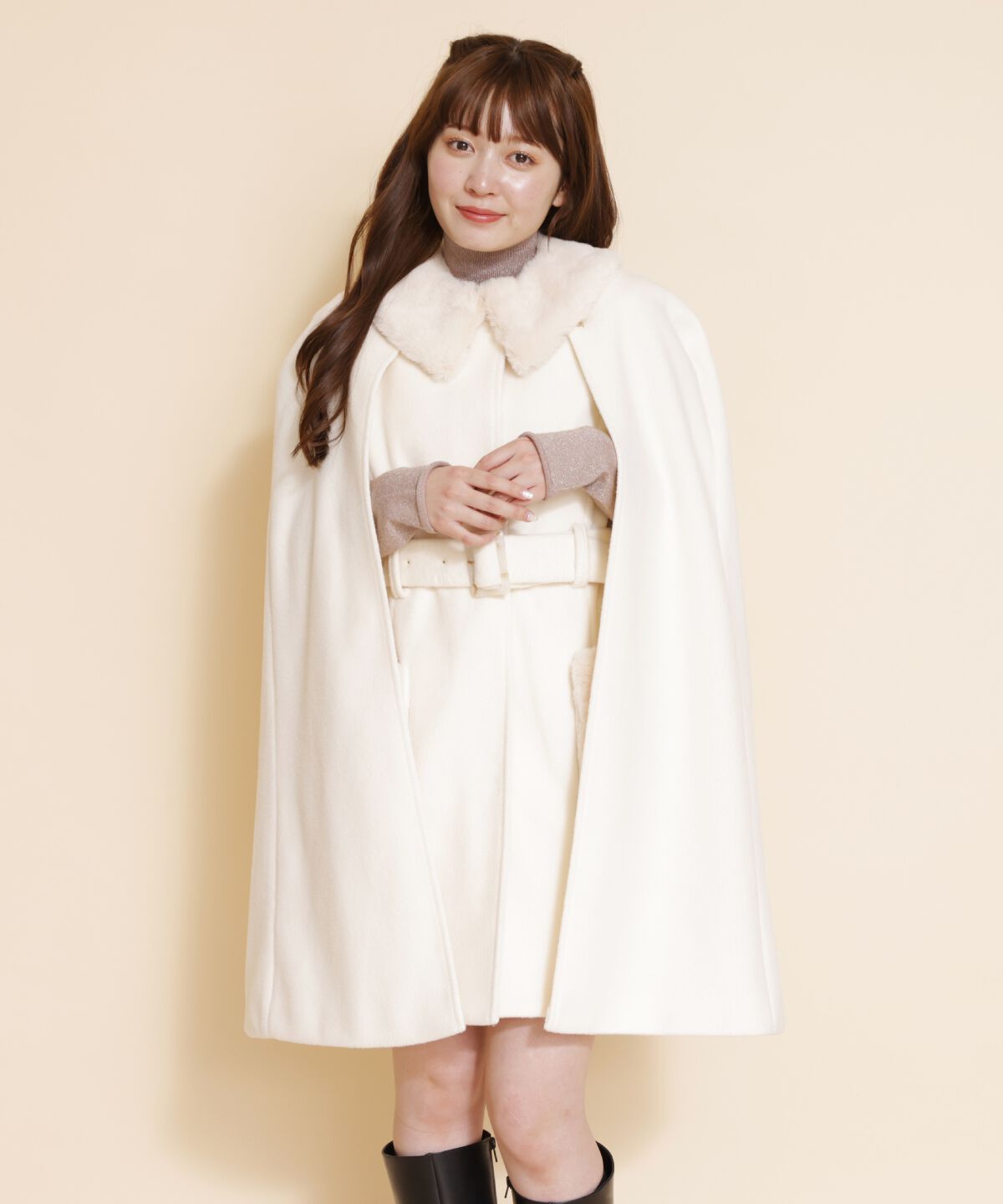 REDYAZEL「ファーカラースリットスリーブコート」|その他|