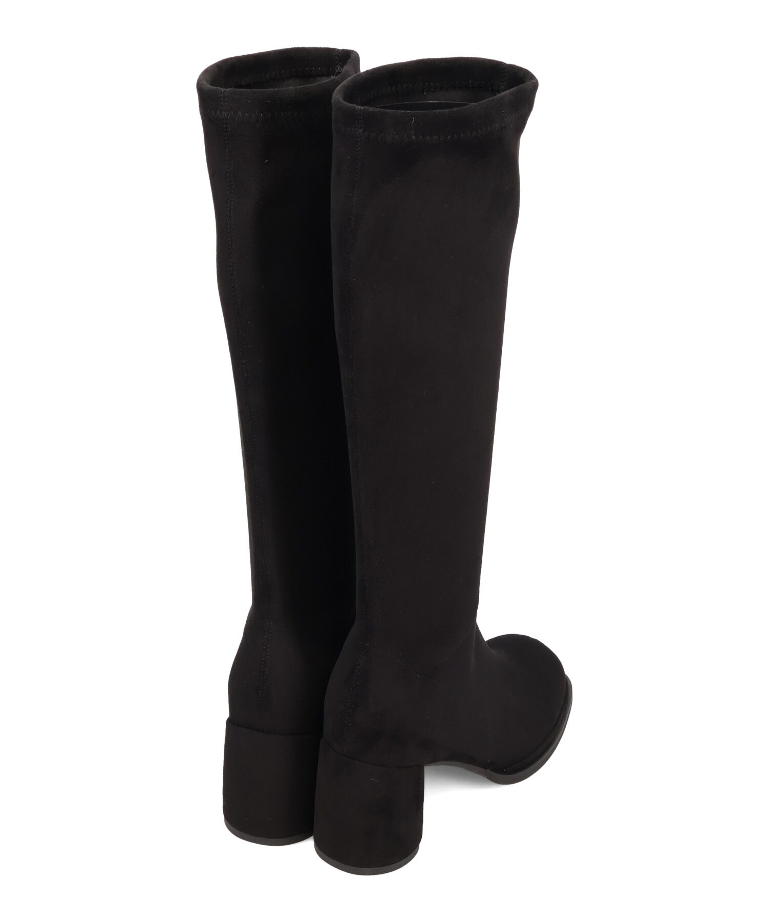 ORiental TRaffic「●2025秋冬新作●ピタッとフィット スエード ヒール ロングブーツ /55502 ストレッチ」|ロングブーツ|