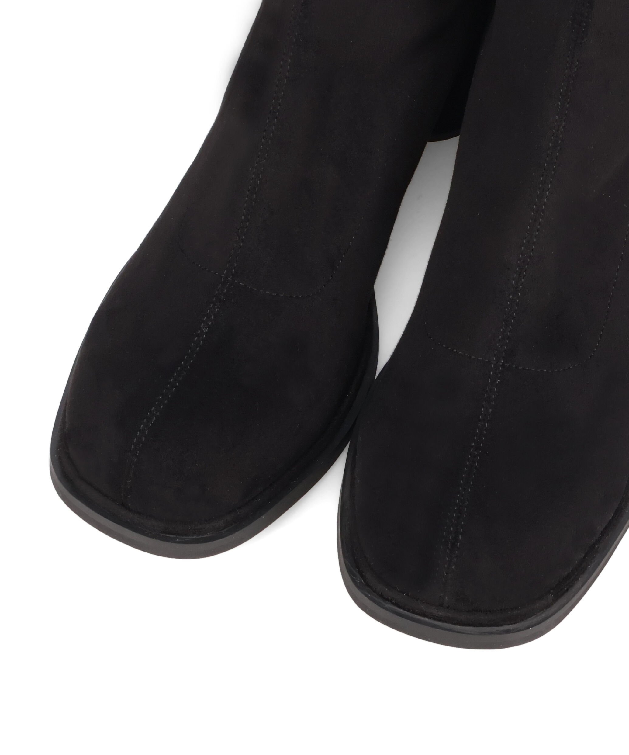 ORiental TRaffic「●2025秋冬新作●ピタッとフィット スエード ヒール ロングブーツ /55502 ストレッチ」|ロングブーツ|