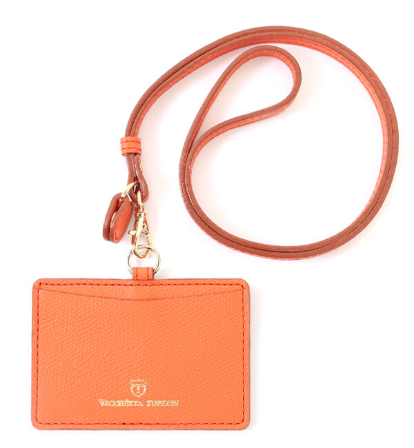 TOPKAPI 「COLORATO［コロラート］角シボ型押し・IDケース」|名刺入れ・カードケース|オレンジ