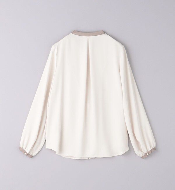 UNITED ARROWS「バイカラー パイピング ブラウス」|シャツ・ブラウス|