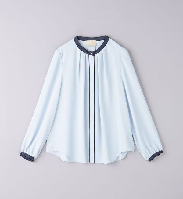 UNITED ARROWS「バイカラー パイピング ブラウス」|シャツ・ブラウス|