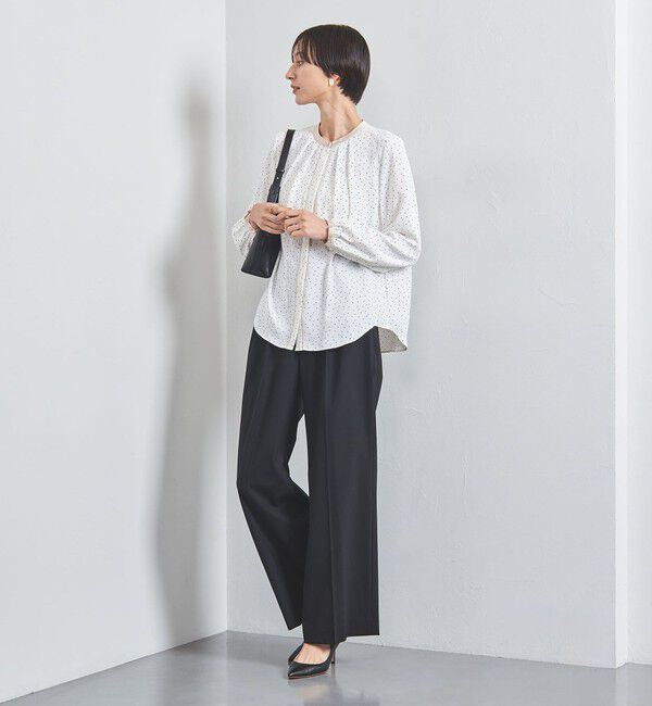 UNITED ARROWS「バイカラー パイピング ブラウス」|シャツ・ブラウス|