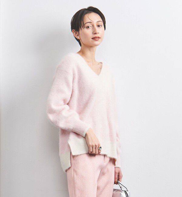 UNITED ARROWS「フォックス カシミヤ Vネック ニット」|ニット・セーター|