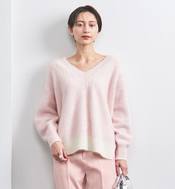 UNITED ARROWS「フォックス カシミヤ Vネック ニット」|ニット・セーター|