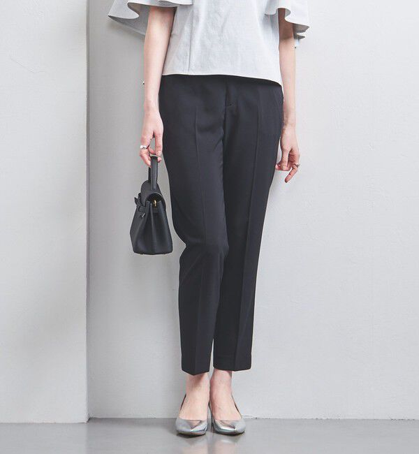 UNITED ARROWS「FEEL CLEAN スリム パンツ」|スラックス|NAVY